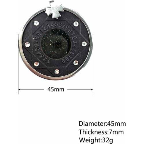 Temperature Quantum Energy Pendant with Stainless Steel Frame and Crystals for Good Health