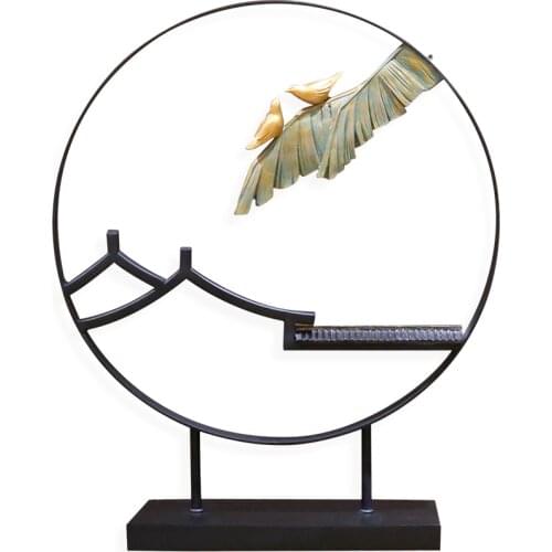 Vintage Black Figurines Miniatures Creative Nostalgic Simple Resin Gifts Figurines Miniatures Luxury Decoracao Home Decor DG50FM