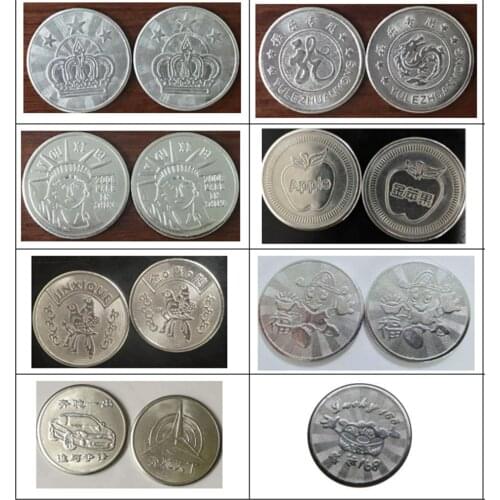 100pcs per bag Arcade Style Gaming Coin Tokens 25*1.85mm Stainless steel tokens for Arcade MAME Amusement Machine Cabinet