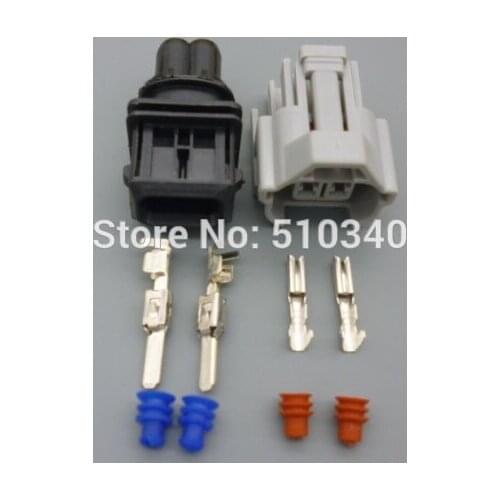 1 set .2 pin New Waterpfoof Electric Car Connector Injector plug oil to gas, methanol conversion plug connector