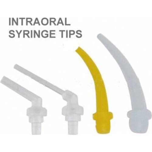 100pics Teeth Whitening DentaI Impression Mixing Tips Temporary Silicon Rubber Materials Dispenser Head Dentist Dentistry Tools