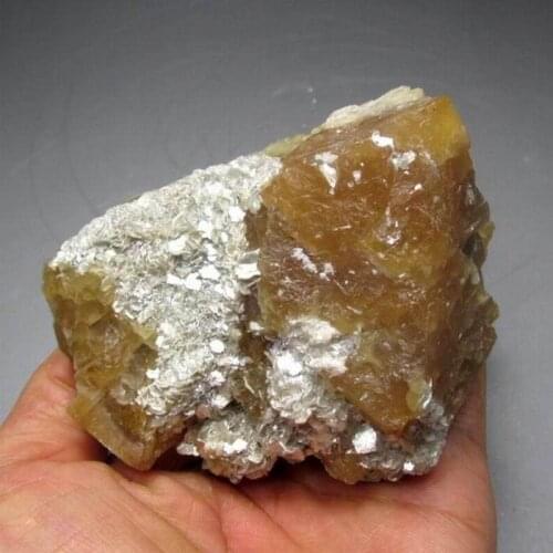 1325g Scheelite Cluster w/ Muscovite Terminated - crystals and stones healing Mineral specimen Home Decor feng shui decoration