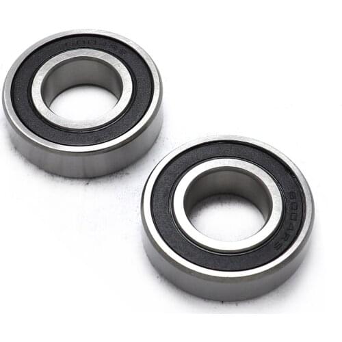 2 pcs Good Quality Seal Bearing 6004RS Miniature Flange Bearing Motorcycle Accessories Pocket Bike