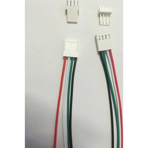 Free Shipping 100x Molex 4pin 2.54mm PCB Connector plug with Wires Cables 150MM