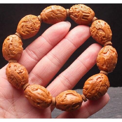 Olive Pit Carving Suzhou Garden Bracelet Crystal Pit Carving Bracelet Wenwan Bracelet