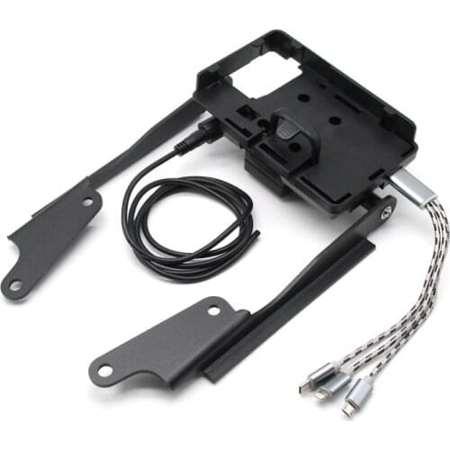 USB Charger Phone Holder Stand Bracket for Yamaha MT-09 MT09 Tracer 900 FJ-09 2016 2017 Motorcycle GPS Navigation Plate