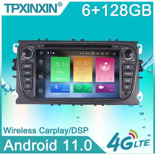 For FORD Focus S-MAX Mondeo C-MAX Galaxy Car Stereo Multimedia Player Android GPS Navigation Auto Audio Radio Carplay Head Unit