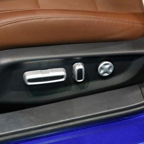 For Honda Accord 10th 2018 2019 ABS Matte and Carbon fibre Car Seat adjustment Switch Cover trim car styling Accessories 5pcs
