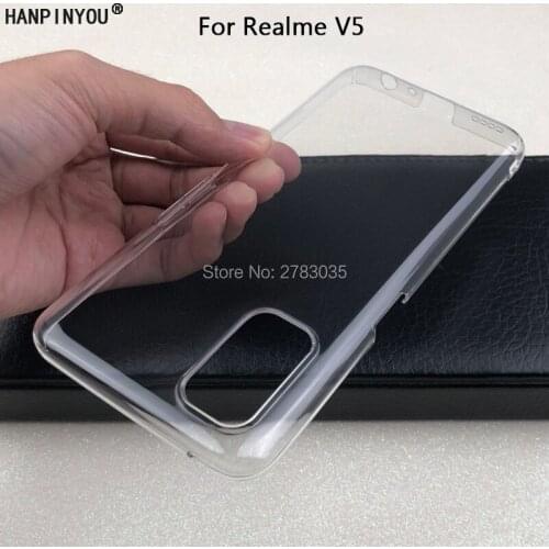 For Oppo Realme V5 5G RealmeV5 6.5" Glossy Snap Phone Case Crystal Invisible Hard PC Full Cover Clear Camera Protect Back Shell