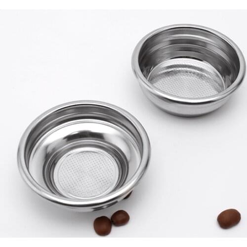 58mm Coffee Filter Single Double Porous Filter Bowl Basket Semi-Automatic Coffee Machine Bottomless Handle Coffee Accessories