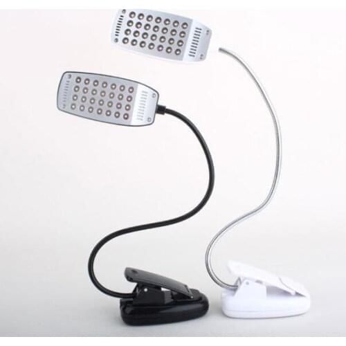 Flexible 28 LED Portable Adjustable Mini Study Reading Light USB Battery USB Clip-on Fixture Desk Table Bed Computer Lamp