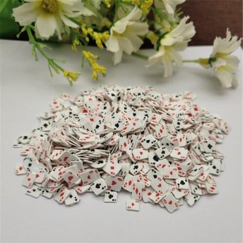 20g 5mm Playing cards for Resin DIY Supplies Nails Art Polymer Clear Clay accessories DIY Sequins scrapbook shakes Craft