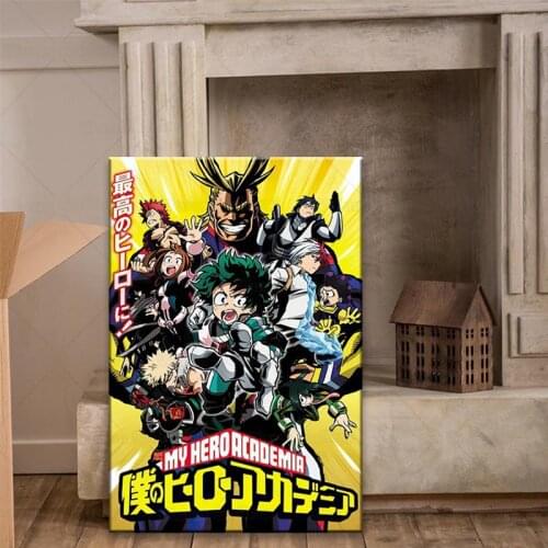 Classic Anime Art Wall Painting My Hero Academia Poster Picture Bedroom Living Room Decoration Canvas Painting