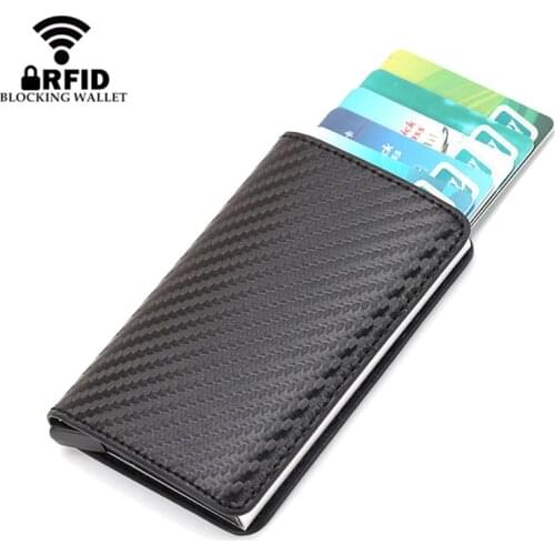 Fashion RFID Blocking Men Credit Card Holders Business ID Card Case Man Aluminum Bank Card Wallets Metal Cardholder For Women