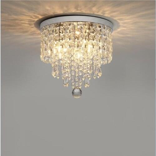 Crystal Lamparas De Techo LED Ceiling Light Fixtures Home Lighting Bedroom Plsfonnier Ceiling Lamp Living Room Avize Lustre