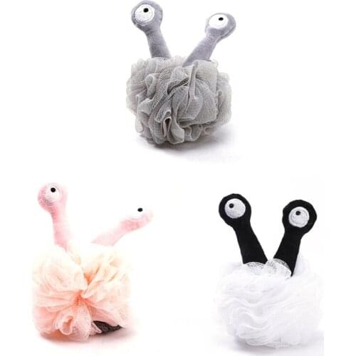 Bathing flower net bathing ball, cartoon big eye bathing ball, bathing tool, scrub and exfoliating tool, suitable for adults and