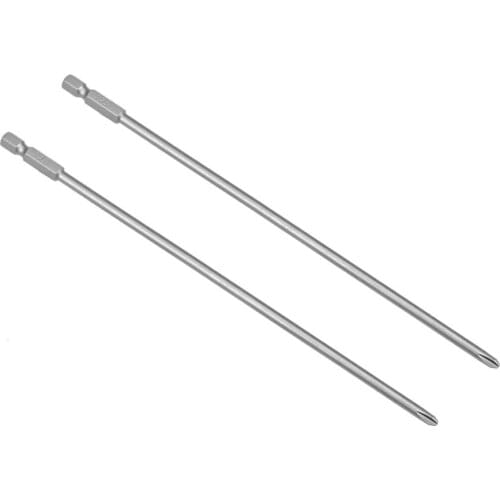 UXCELL Newest 2pcs 1/4" Hex Shank 200mm Length Phillips Magnetic Screw Driver 4.5PH1 4.5PH2 6PH2 Screwdriver Bits S2 Repair Tool