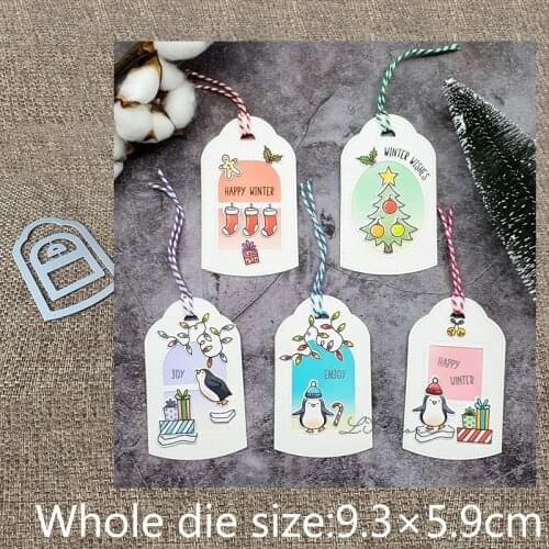 New Design Craft Metal stencil mold Cutting Dies tag label decoration scrapbook die cuts Album Paper Card Craft Embossing