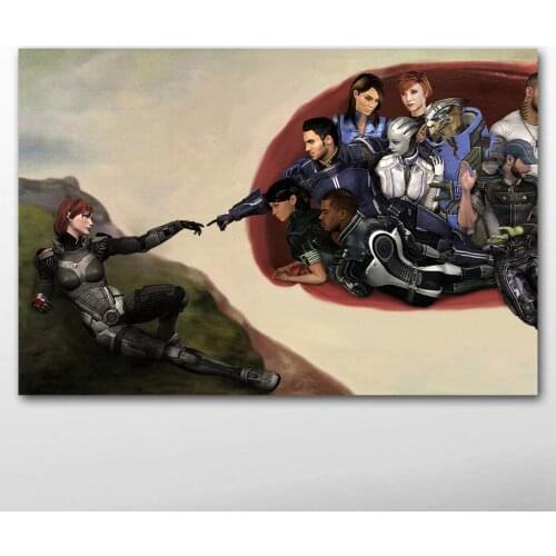 Mass Effect 3 Video Game Wall Art Posters Canvas HD Prints Paintings for Living Room Decor