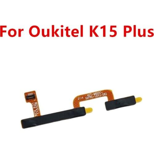 New For Oukitel K15 Plus Phone Parts Power On Off Button+Volume Key Flex Cable Side FPC Repair Accessories