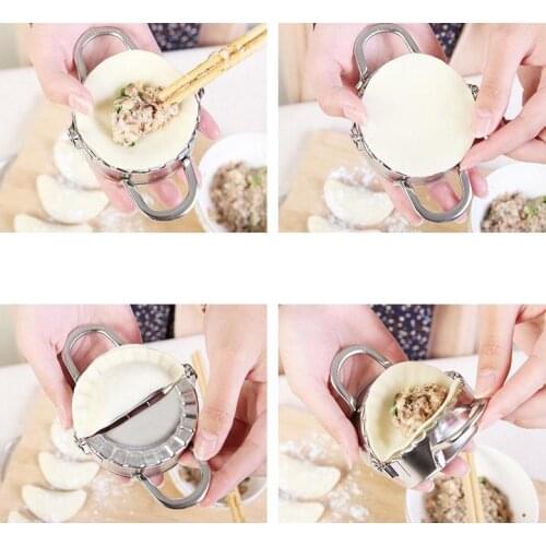 New Kitchen Tool Dumpling Jiaozi Maker Mould Eco-friendly Pastry Stainless Steel Wraper Dough Cutter For Kitchen Tools Wholesale