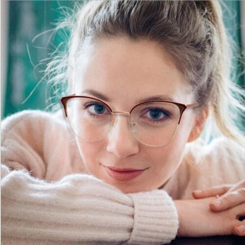 Sexy Red Cat Eye Glasses Frames Women Classic Fashion Brand Transparent Eyeglasses Optical Glasses Eyewear oculos grau feminino