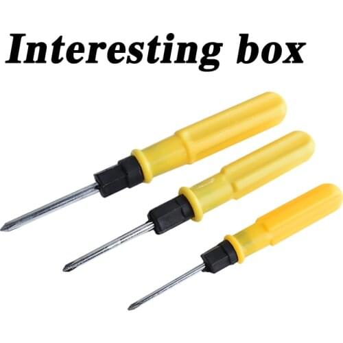 Screwdriver screwdriver screwdriver double-headed dual-use type Phillips screwdriver household simple maintenance tool