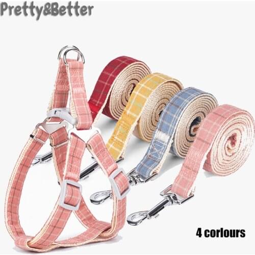 Pretty&Better Dog Leashes Harness for Small Dog Yorkshire Terrier Collars Pitbull Pet Collar Puppy Collar perro chihuahua