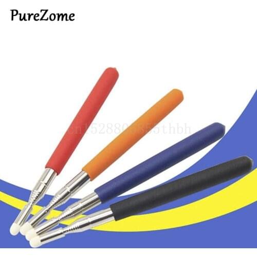 1pc Professional Touch Whiteboard Pen High Quality Felt Head 1 Meter Stainless Steel Telescopic Teacher Pointer Random color