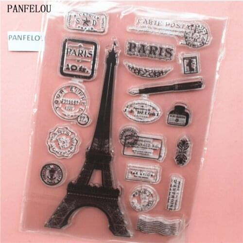 PANFELOU The tower Transparent Clear Silicone Stamp/Seal DIY scrapbooking/photo album Decorative clear stamp sheets