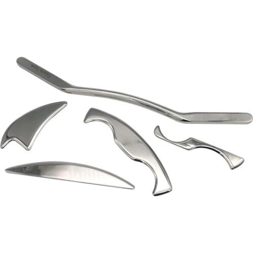 5PCS/Set Stainless Steel Guasha Body Back Massage Scraper Physical Therapy Fascia Knife Release Physiotherapy Health Care