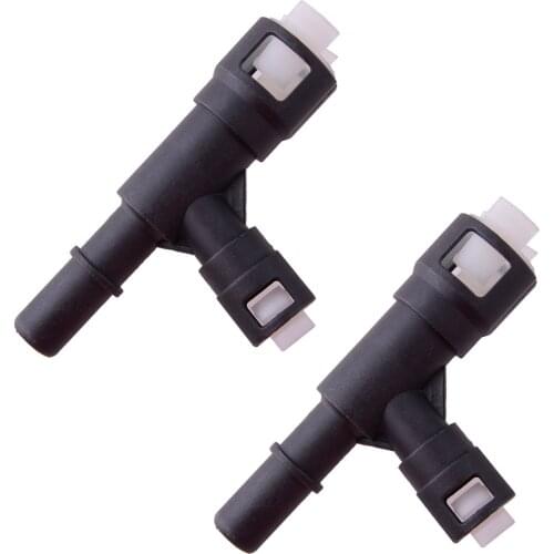 2Pcs Heater Hose Connector Tee Quick Fitting Plastic Fit for Cadillac Chevrolet Truck SUV 15055342 800-414 19130058 19257317