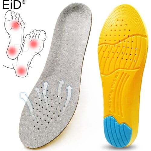 EiD Memory Foam Sport Insoles Sweat Absorption Pads Running Sport Shoe Inserts Breathable Insoles Foot Care Men Women Unisex