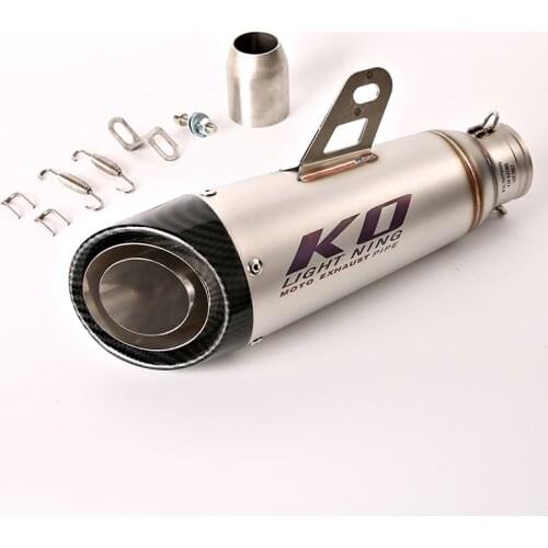 Universal 38-51 mm Exhaust Tail Pipe Motorcycle Stainless Steel Escape No DB Killer Muffler for SV650 CBR1000RR CB1000R YZF-R3