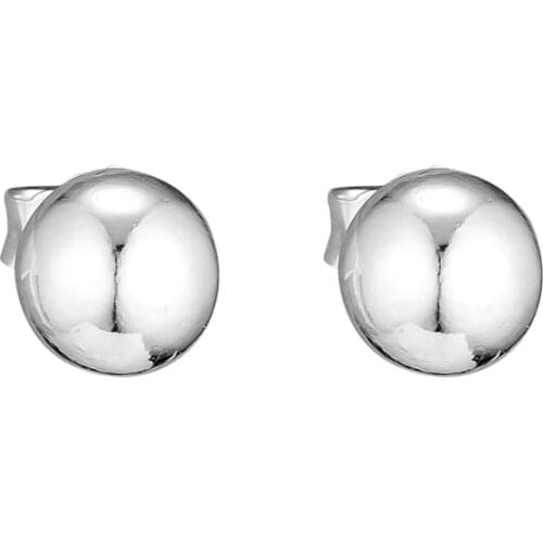 Classic Beads Stud Earrings 925 Sterling Silver Jewelry For Woman Make up Fashion Female Earrings Party Jewelry