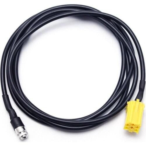 1PC Car MINI ISO 6Pin to 3.5MM Jack o Device External Aux Cable Adapter For Fiat Grande Punto Alfa 159