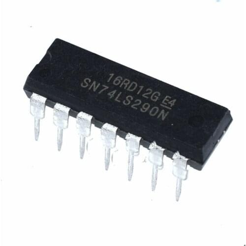 10pcs/lot HD74LS290P SN74LS290N 74LS290 DIP14 Logic-Gate and Inverter
