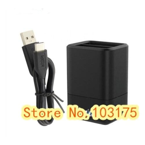 100%Original For GoPro HERO5/6 Dual Battery Charger+USB-C Charger Charging Cable