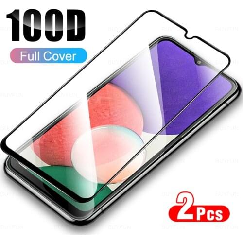 2PCS Full Cover Protection Glass For Samsung Galaxy A22 A 22 4G 5G 9D Tempered Glass For samsung a22 22a 5G/4G HD Film Glass