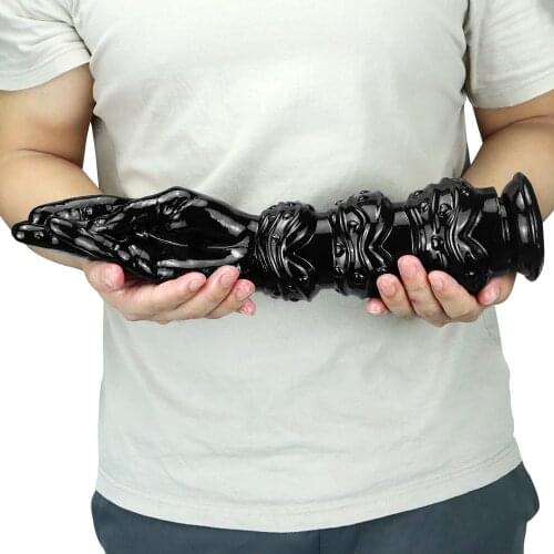 2021 New Huge Dildo Big Penis Fisting Anal Plug Butt Plug Silicone G Spot Fist Masturbator Suction Cup Big Hand Anal Stuffed 18