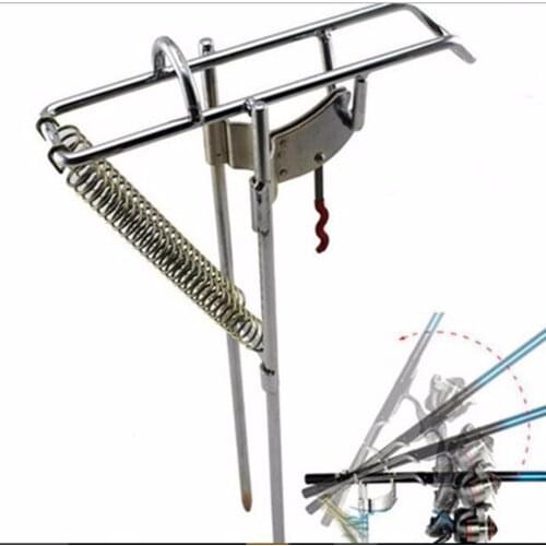 Automatic Adjustable Tackle Bracket Double Spring Fishing Rod Holder Angle Fish Pole Holding Bracket Outdoor Hot