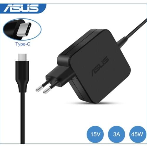 15V 3A 45W Type-C AC Adapter Power Supply For Asus Chromebook C214MA C425TA C223NA C433TA C423NA C202XA C204MA USB-C Charger