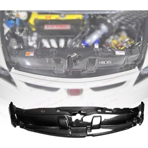 For Honda Civic FD2 2006-2011 Real Carbon Fiber Hood Water Tank Radiating Plate Decor