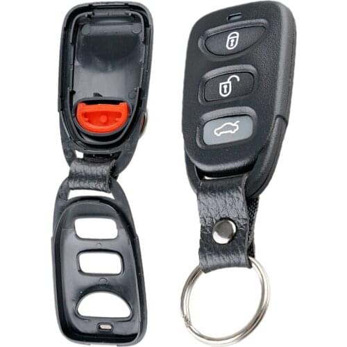 Car Auto Key Shell Case Replacement 3+1 Buttons Car Remote Key Shell Fit for Hyundai Tuscon Accent Elantra Sonata Kia Carens