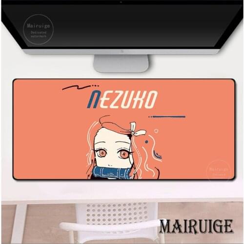 Anime Demon Slayer Kimetsu no Yaiba Mouse Pad HD Print Computer Gamer Locking Edge Mousepad Keyboard PC Mice Mats Pad for csgo