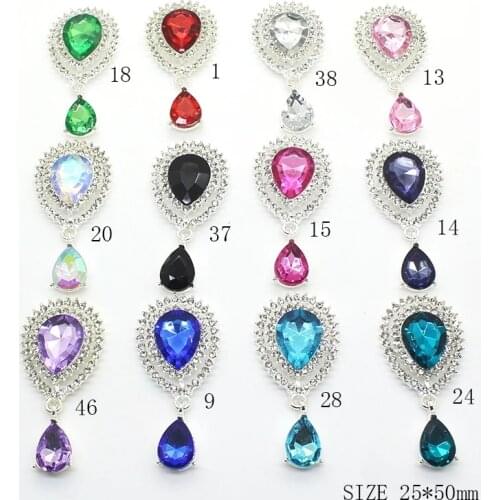 Metal Alloy 5Pcs/Lot 50*25MM Rhinestone Buttons, Wine Bottle Decoration Crafts DIY Handmade Decoration Accessories