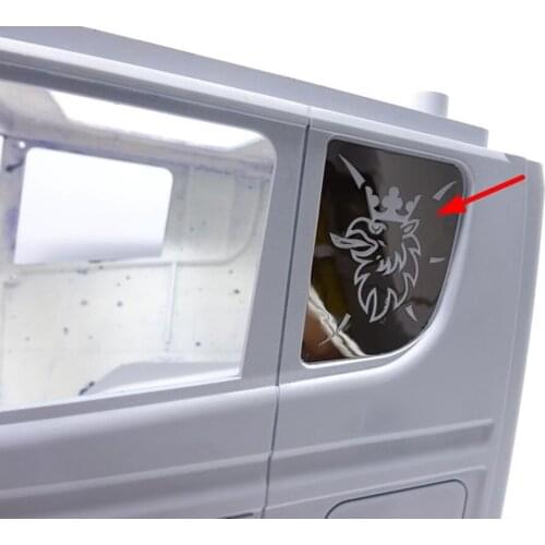 2Pcs Window Decoration Decals Stickers For 1/14 Rc Truck Tamiya Scania Truck R470 R620 730 56323 Tractor