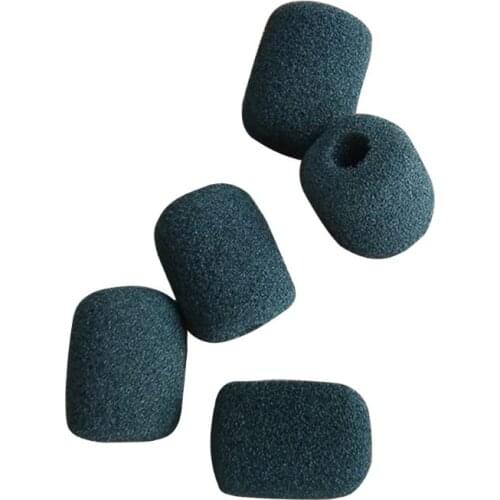 New 5PCS Black Microphone Headset Foam Sponge Windscreen Mic Cover