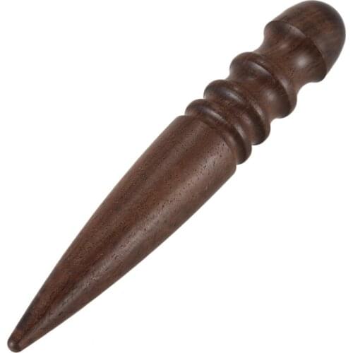 New Leather craft Wooden Stick Leather Edge Burnisher Polisher Polishing Tool Black