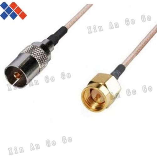 Wholesale 10pcs RF connector TV female to SMA male Straight type RG316 Pigtail Cable 15CM